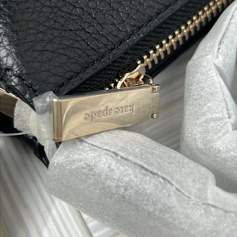 Kate Spade‎ Leila Triple Gusset Crossbody Bag in Black wkr00448 NEW/NWT - Picture 7 of 11